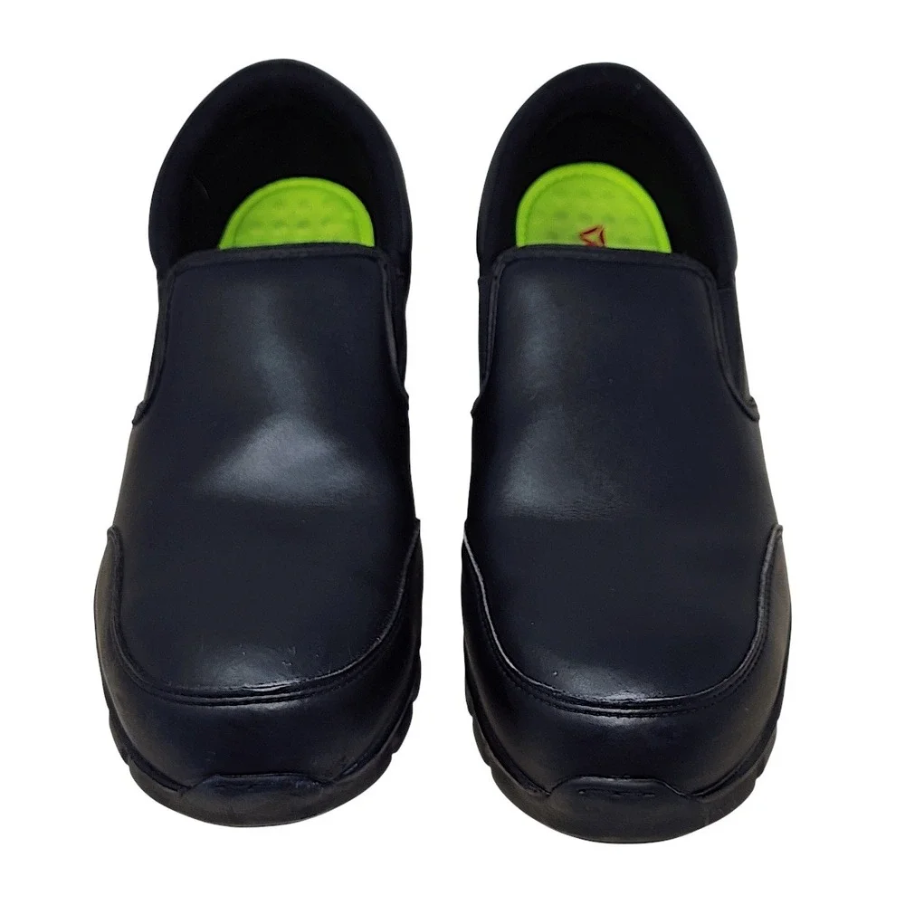 Reebok Sublite Work Shoes 14 W Mens Black Alloy Composite Toe Slip On Safety